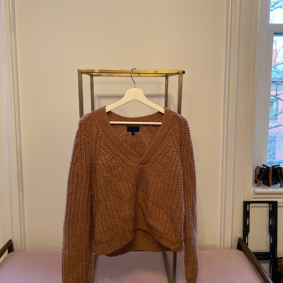 INTERMIX Thick V-Neck Sweater - Picture 1 of 2